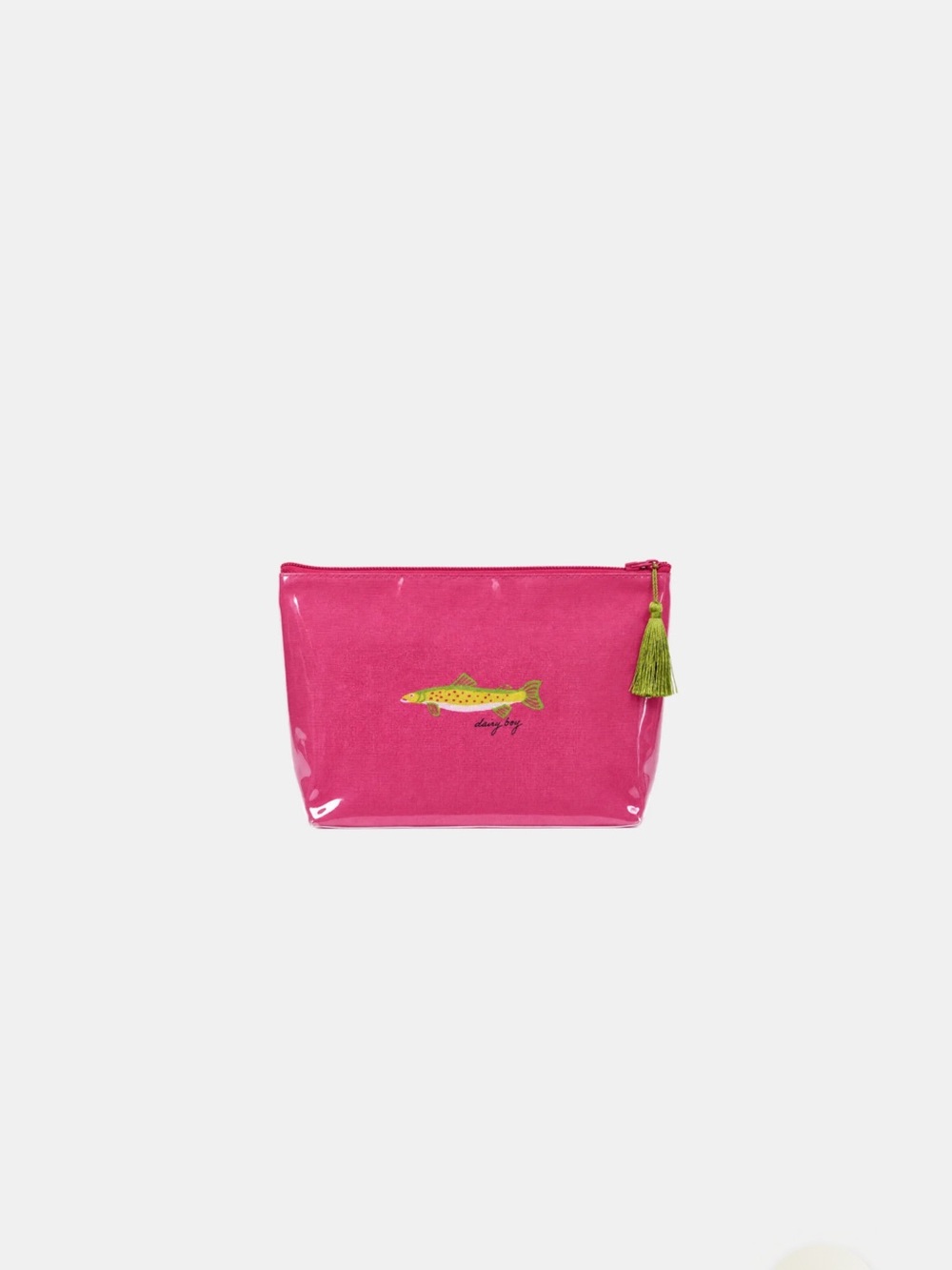 Dairy boy neon fish SHELL & SAIL MAKEUP BAG